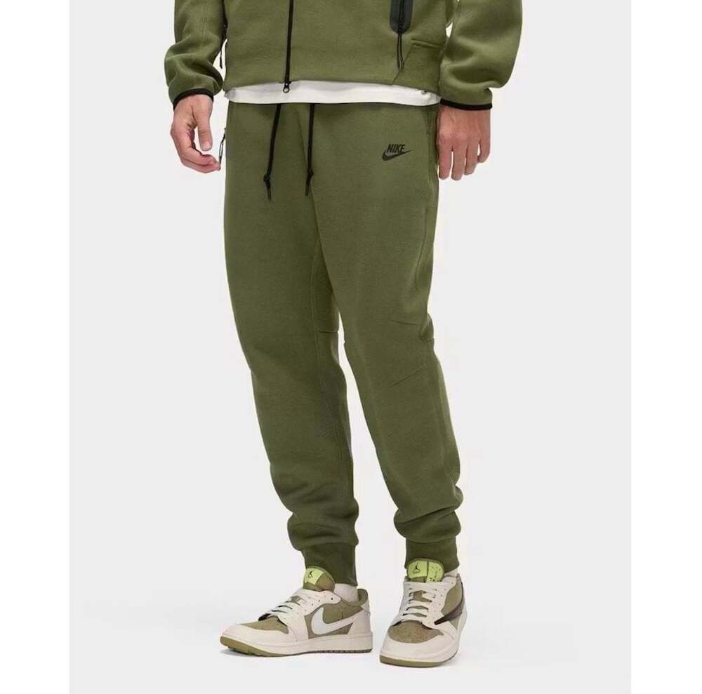 Nike Sportswear Tech Fleece Men's Joggers in Medium Olive/White